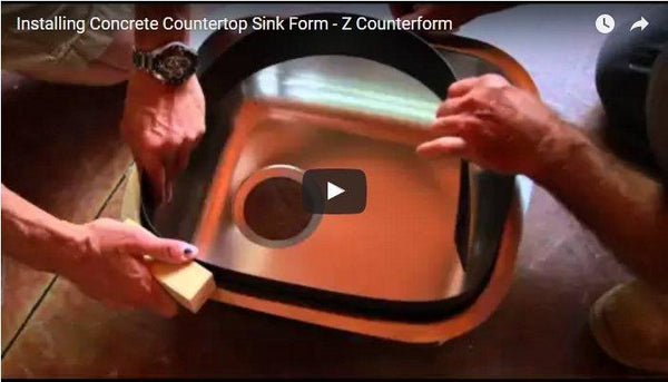 How To Install the Under Mount Sink Form - Concrete Countertop Solutions