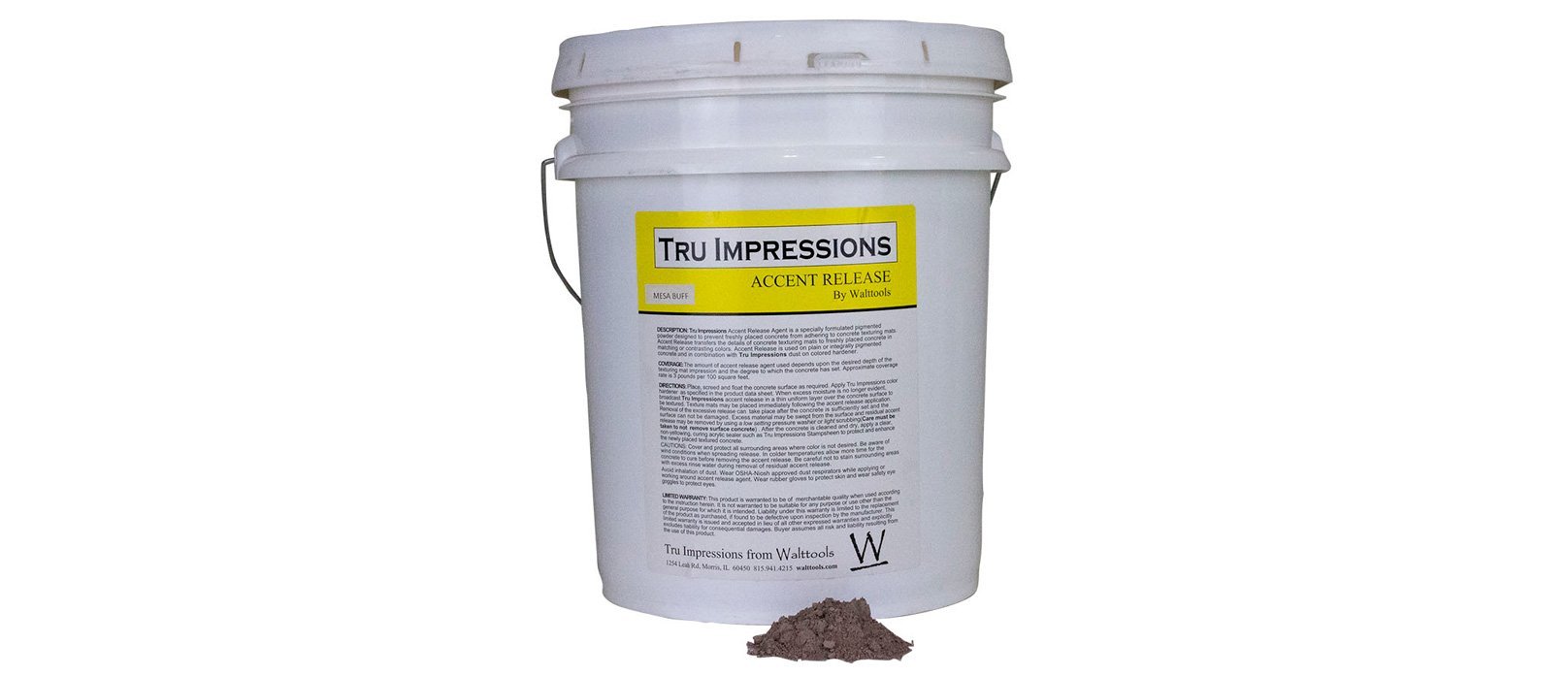 Powdered Color Release for Decorative Concrete