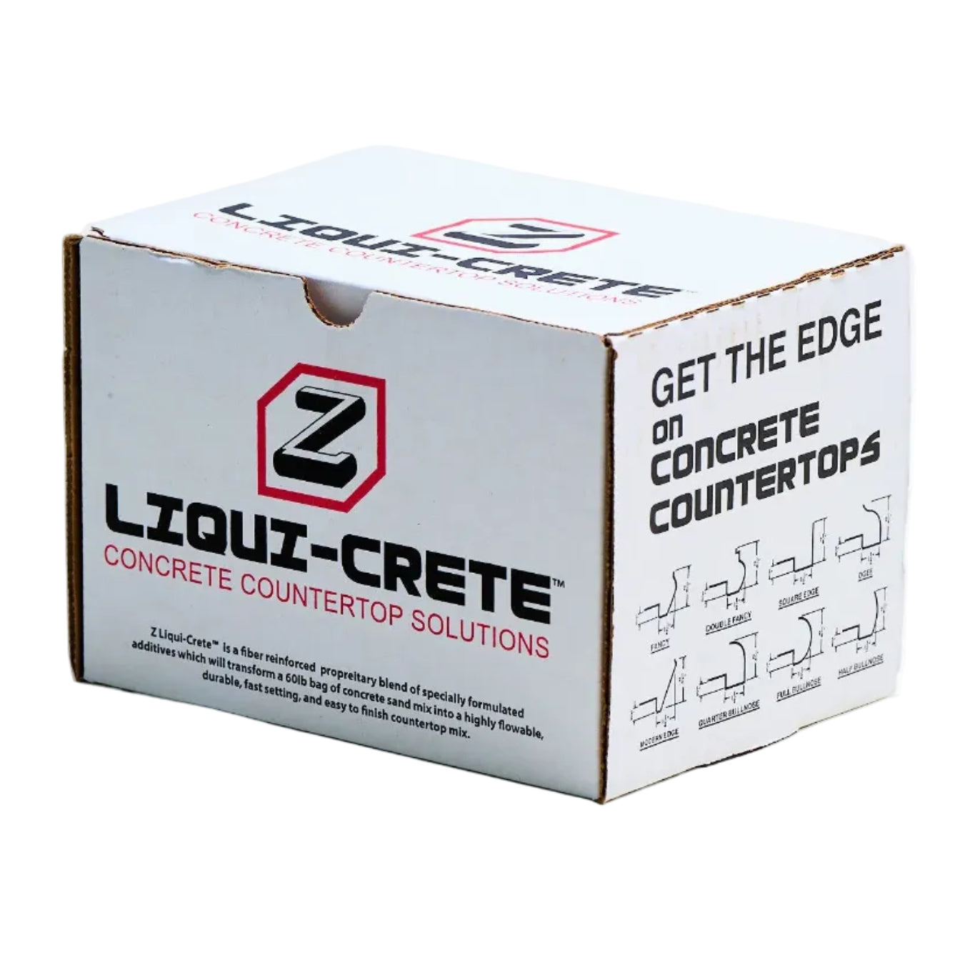 concrete strengthener and plasticizer used to turn a bag of sand mix into a countertop mix