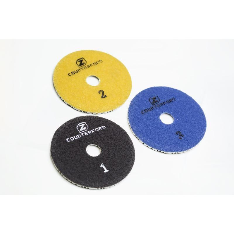 3 Step Dry Polishing Pads - Concrete Countertop Solutions