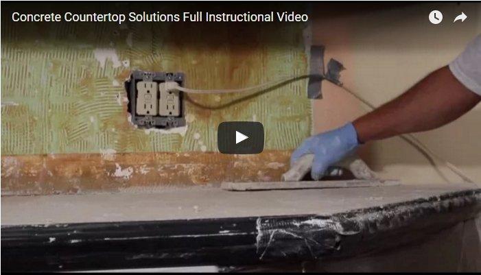 Full Instructional Video - Old Version - Concrete Countertop Solutions