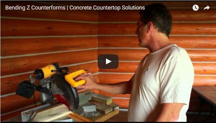 How to Bend the Square Edge Form - Concrete Countertop Solutions