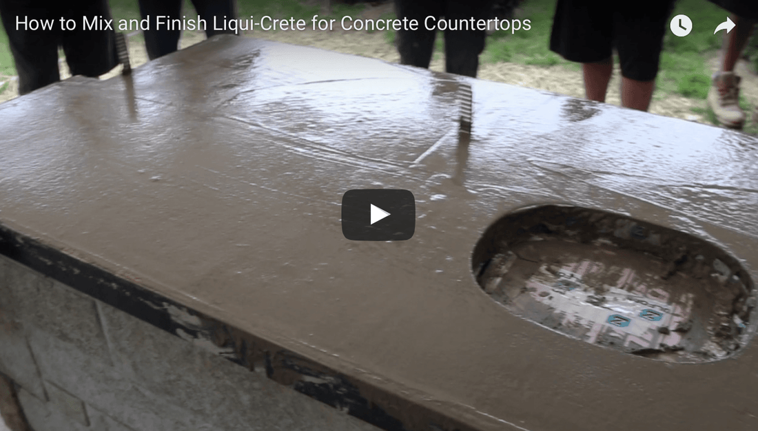 How to Mix, Pour and Finish Z Liqui-Crete for Concrete Countertops