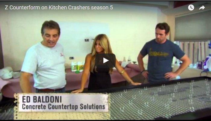 Z Counterforms as seen on DIY Network's ''Kitchen Crashers'' - Concrete Countertop Solutions