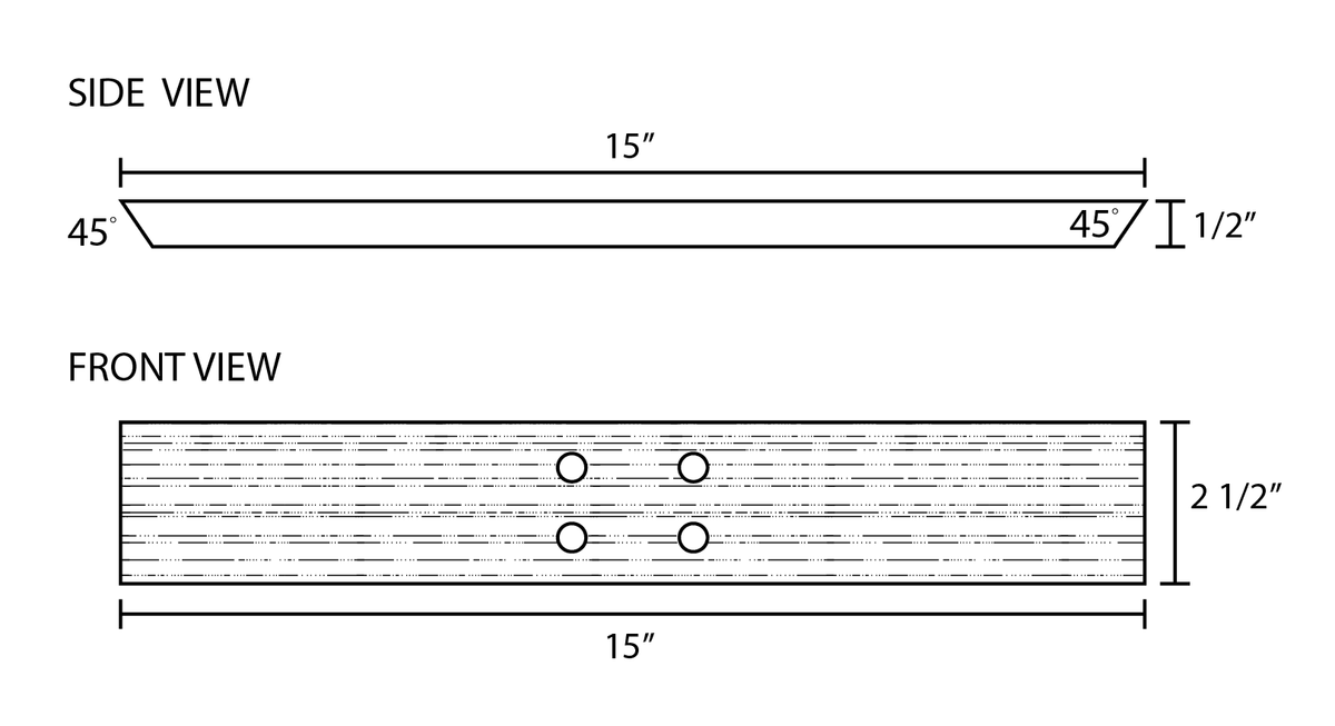 Center Mount Countertop Support Bracket | Counterform