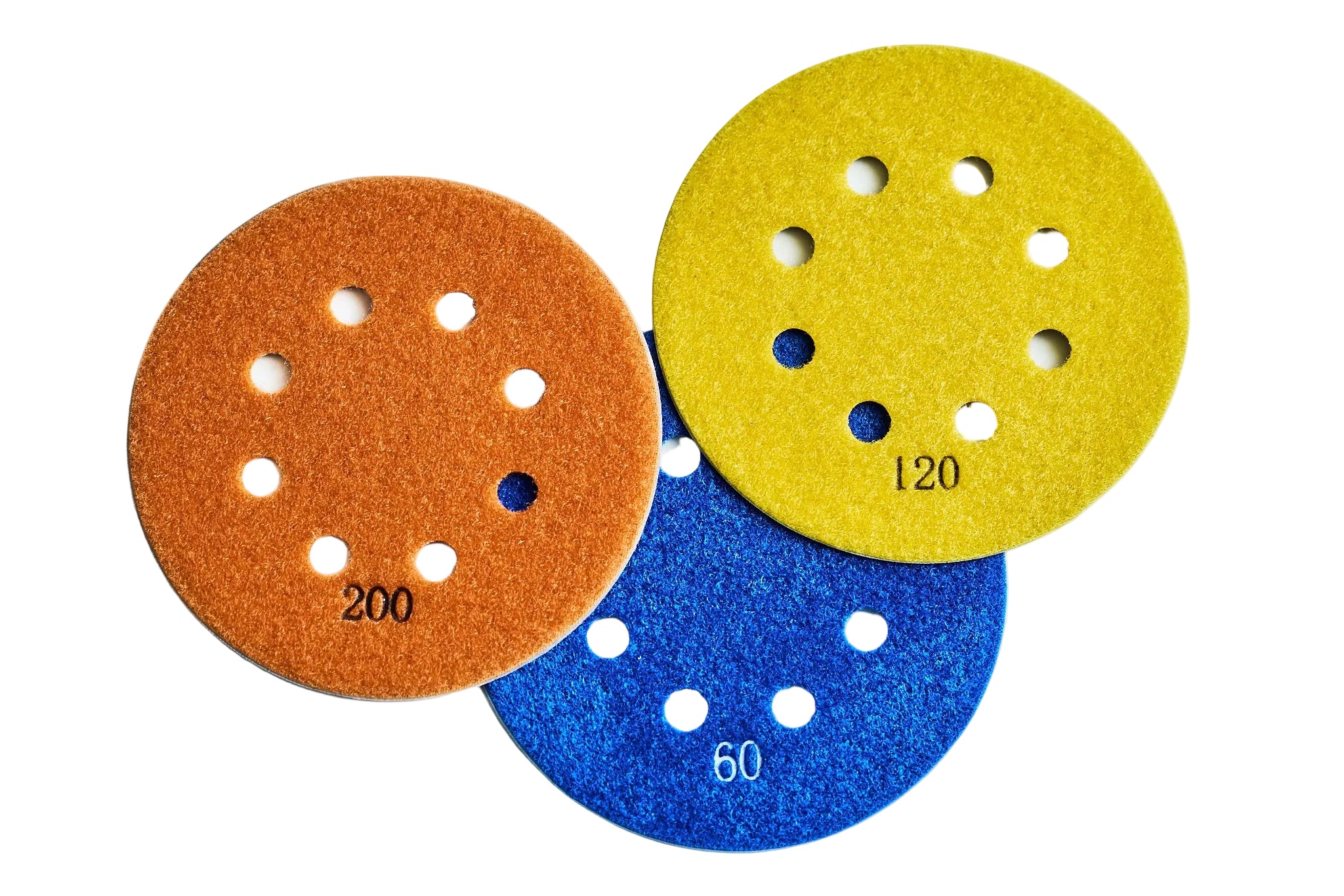 Diamond sanding pads for 5 inch orbital sander