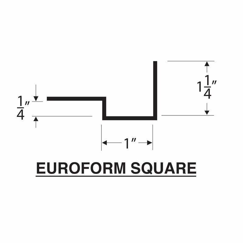 EuroForm - Square Edge Countertop Form - Concrete Countertop Solutions