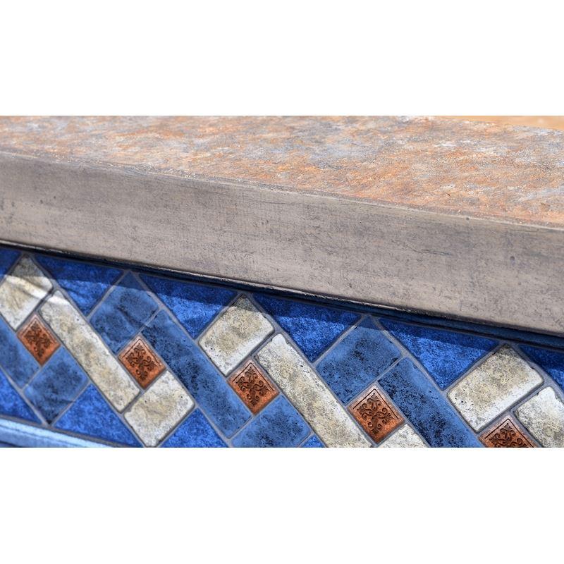 Square Edge Poolform Backing - Concrete Countertop Solutions
