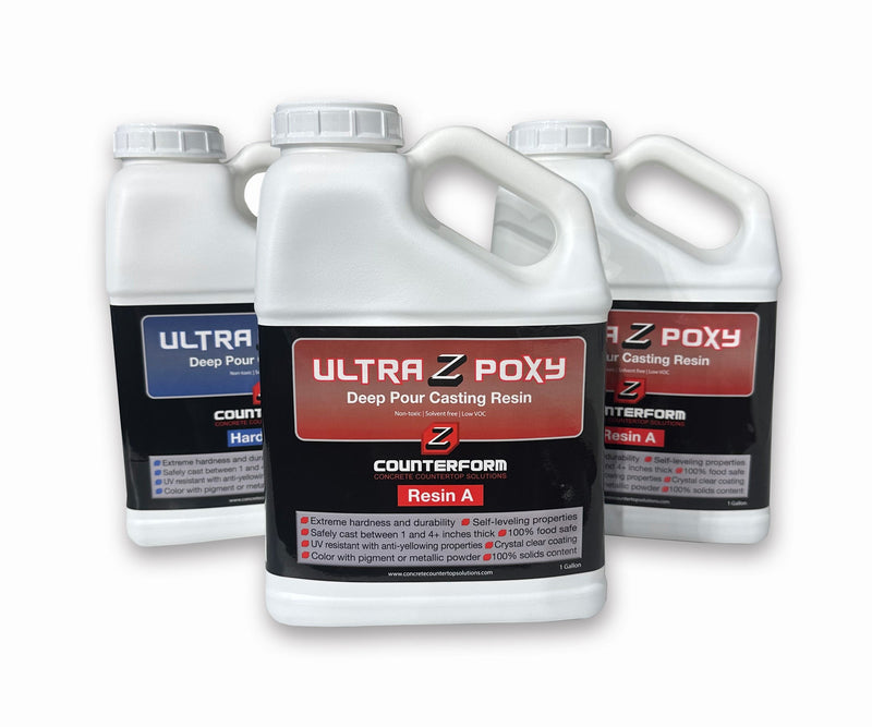 Ultra Z Poxy: Deep Pour Casting Resin - Concrete Countertop Solutions